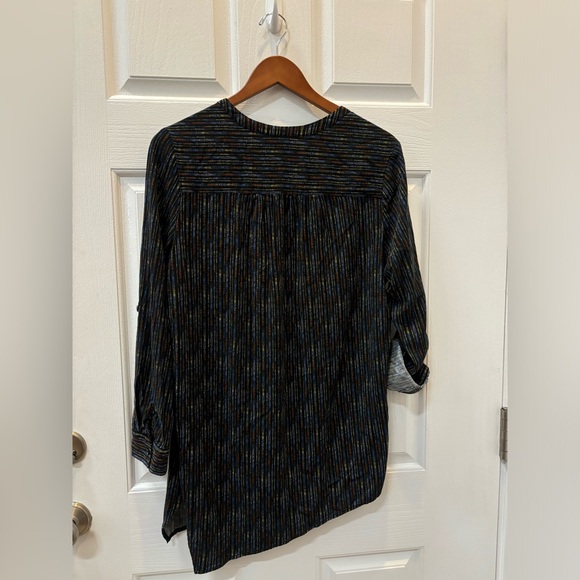 Magnolia Grace Asymmetrical Hem Long Sleeve Women Size L Viscose - Picture 4 of 6